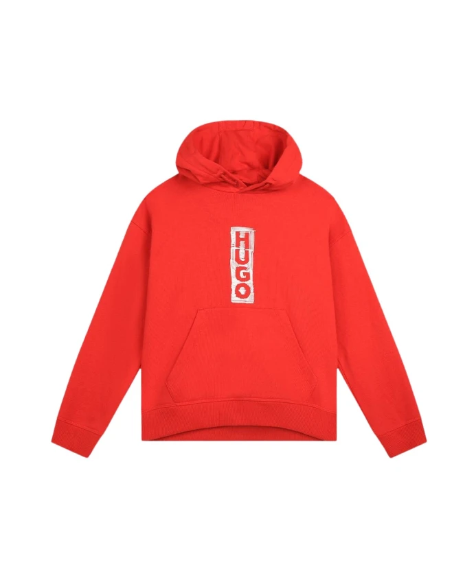 

Толстовка с крупным логотипом Hugo Boss, красный