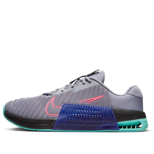 

Кроссовки metcon 9 'cement grey concord hot punch' Nike, серый