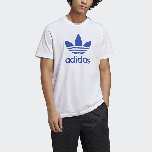 Футболка оригиналы adicolor классика трилистник футболка Adidas, белый — фото 2