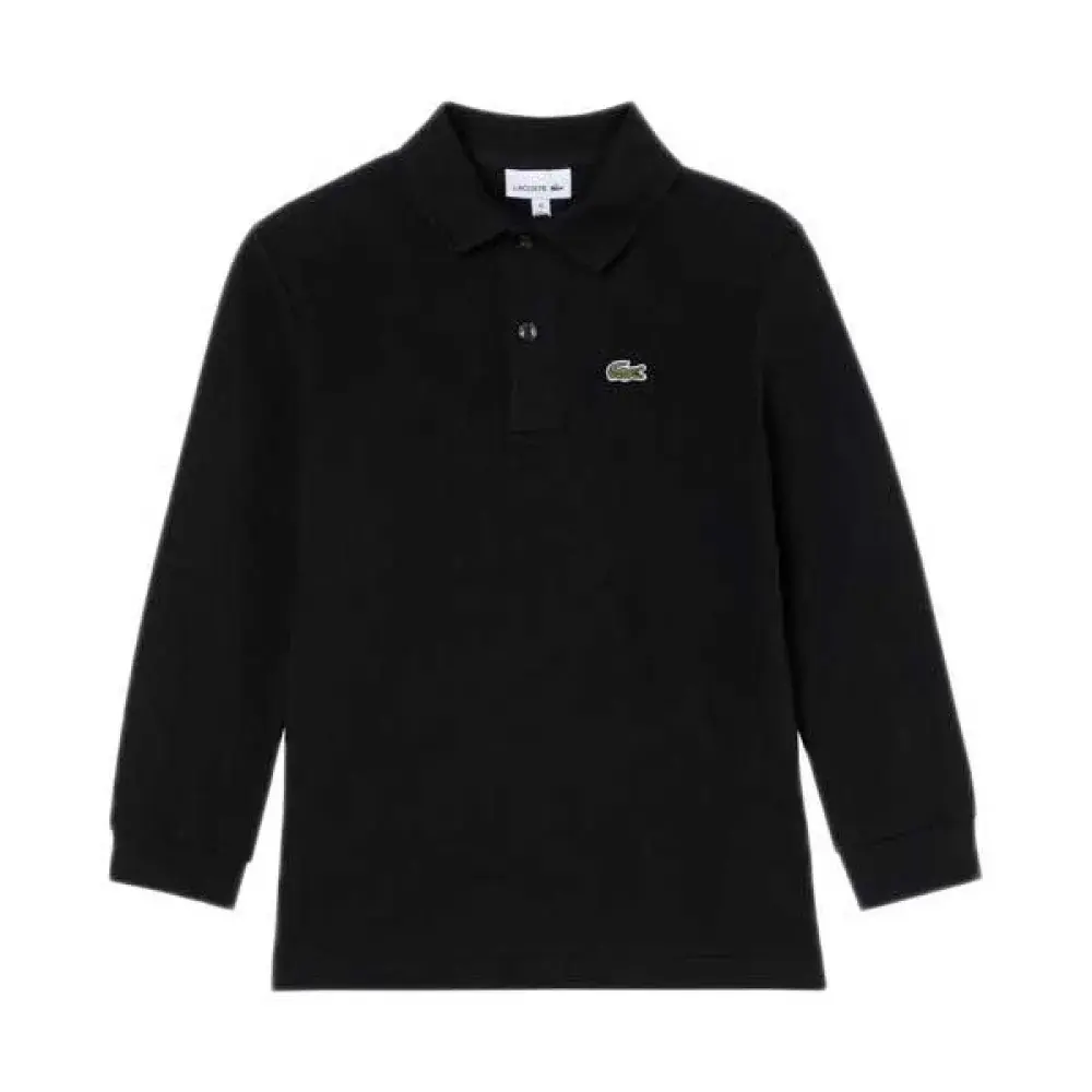 

Поло с коротким рукавом Lacoste Kids 947387, черный