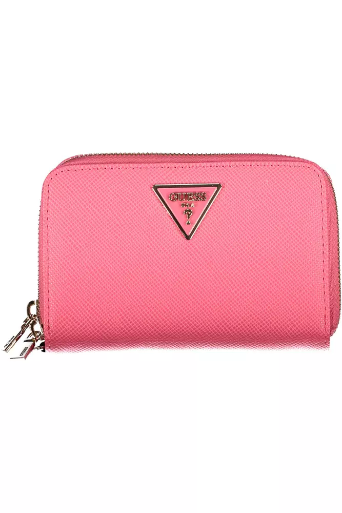 

Розовый полиэтиленовый женский кошелек Guess Shoes