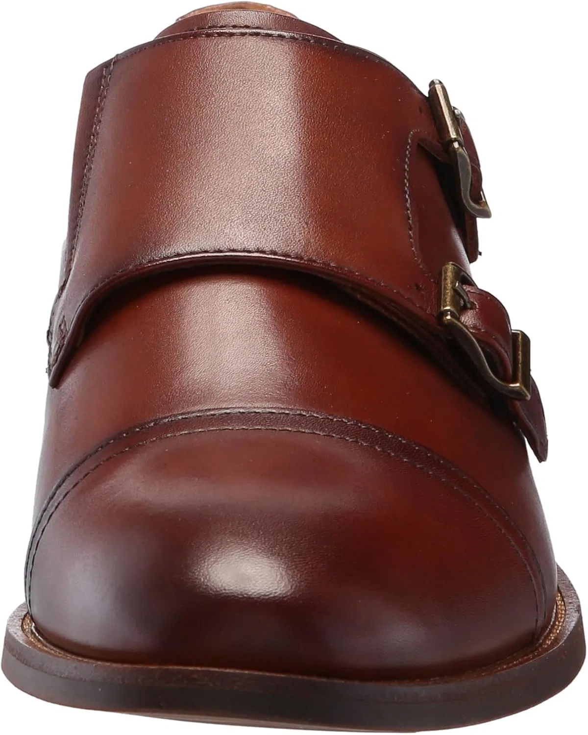 Мужские туфли Oxford Florsheim Rubano с закругленным носком и двумя нитями, коньячный — фото 2