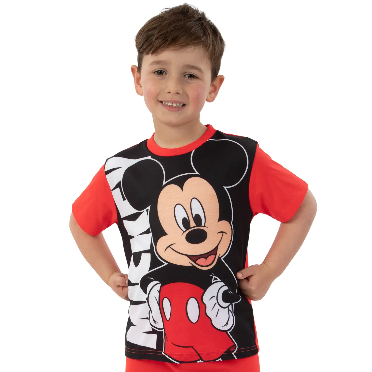 Пижама Mickey Mouse с шортами Disney, красный — фото 4