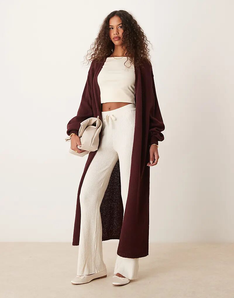 

Длинный кардиган бордового цвета Miss Selfridge