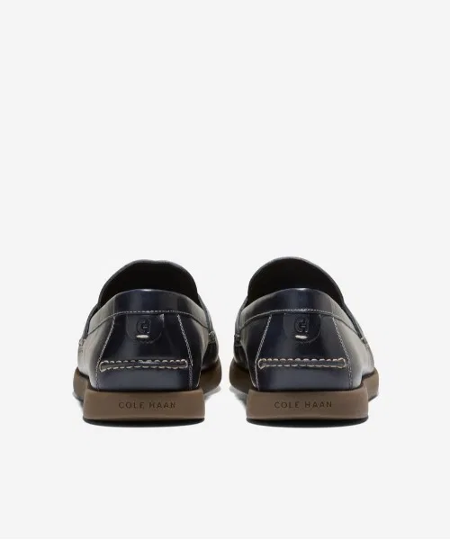 Мужские кожаные лоферы COLE HAAN тёмно-синие — фото 4