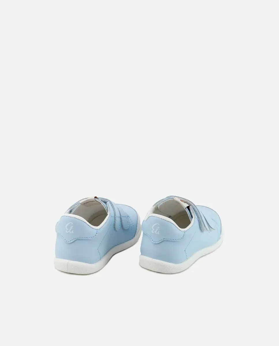 Мягкие спортивные кроссовки для младенцев из washable кожи Eli 1957, светло-голубой — фото 2