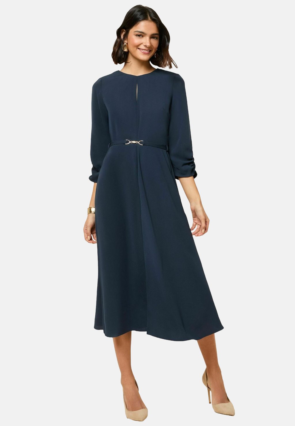 

Повседневное платье REGULAR FIT BELTED TAILORED Friends Like These, синий
