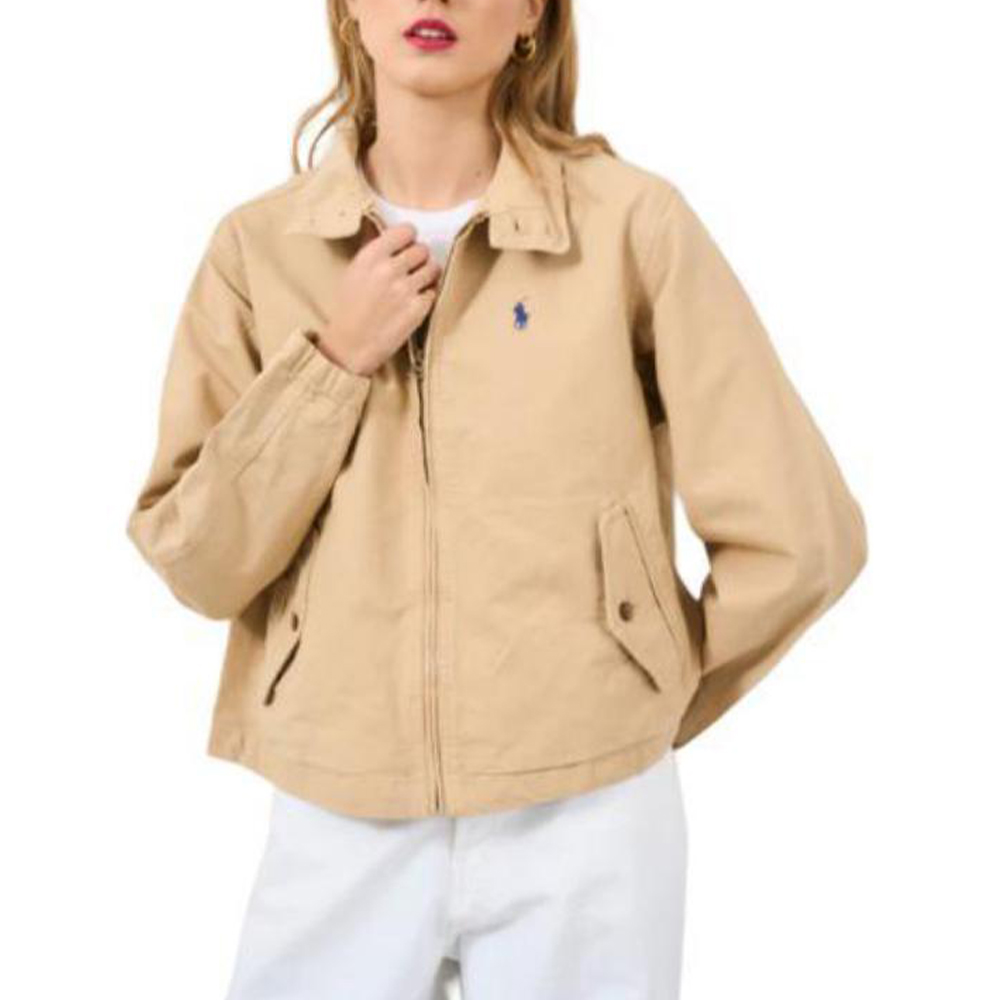 Polo Ralph Lauren Куртка с высоким воротником на молнии, Khaki — фото 2
