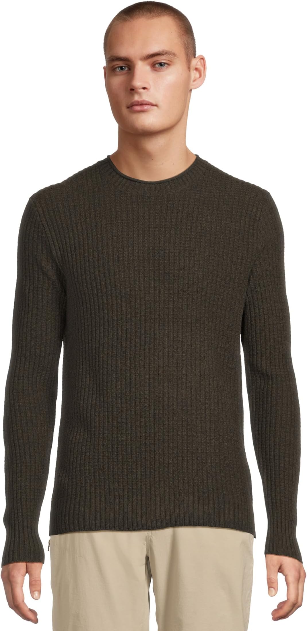 

Свитер Royal Robbins Men's Rockcraft Waffle Crew, Black Olive Heather