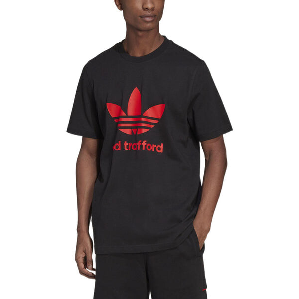 Футболка adidas Original Old Trafford Trefoil T-Shirt 'Black', черный — фото 2