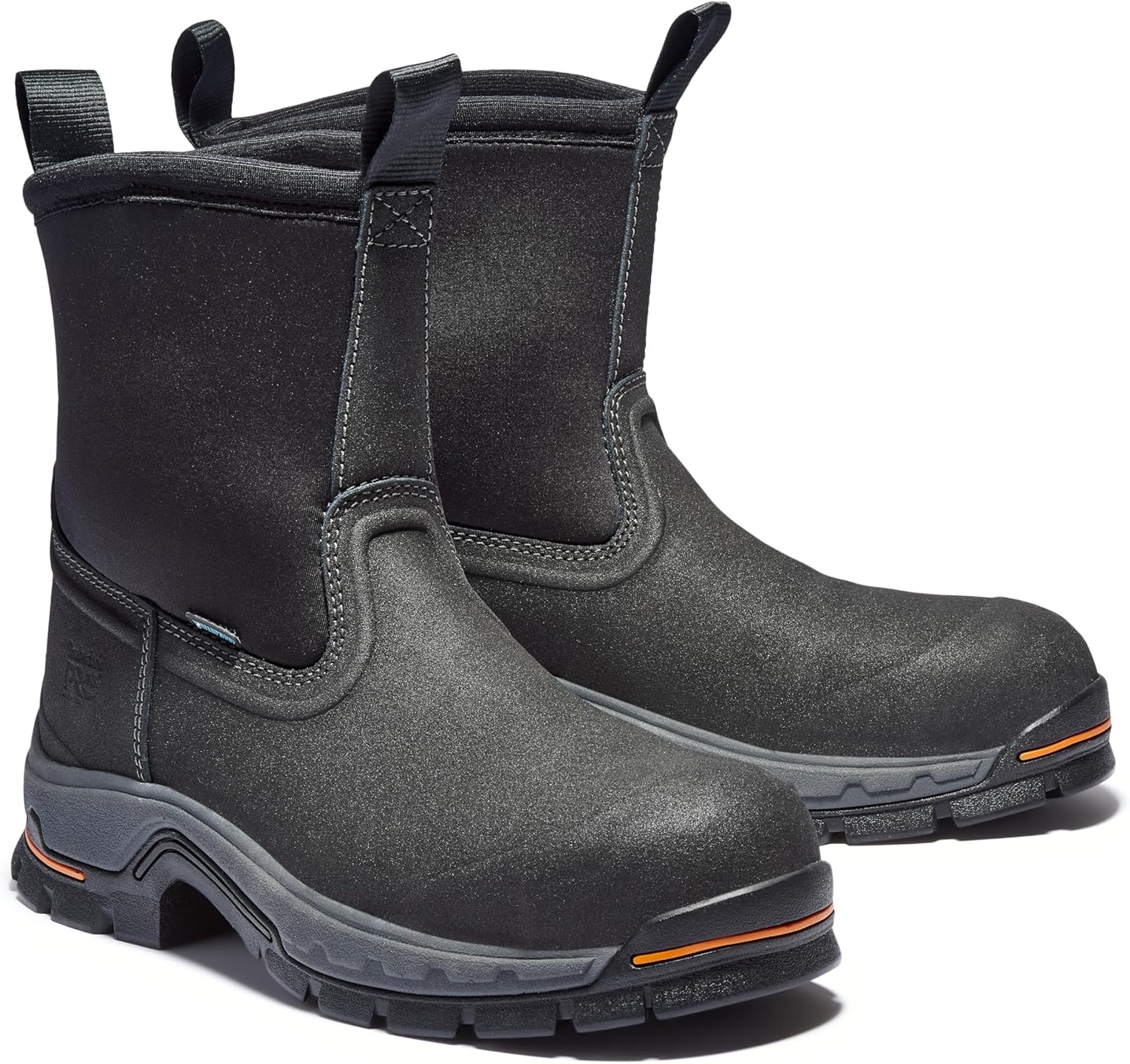 Timberland PRO мужские Stockdale Pull-on Alloy Safety Toe водонепроницаемые рабочие ботинки, Black-2024 New — фото 2