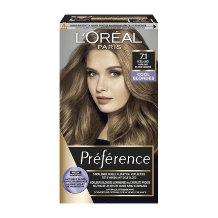 

Loreal Paris Preference Cool Blondes 7.1 Исландия Асблонд Цвет Волос L'Oréal