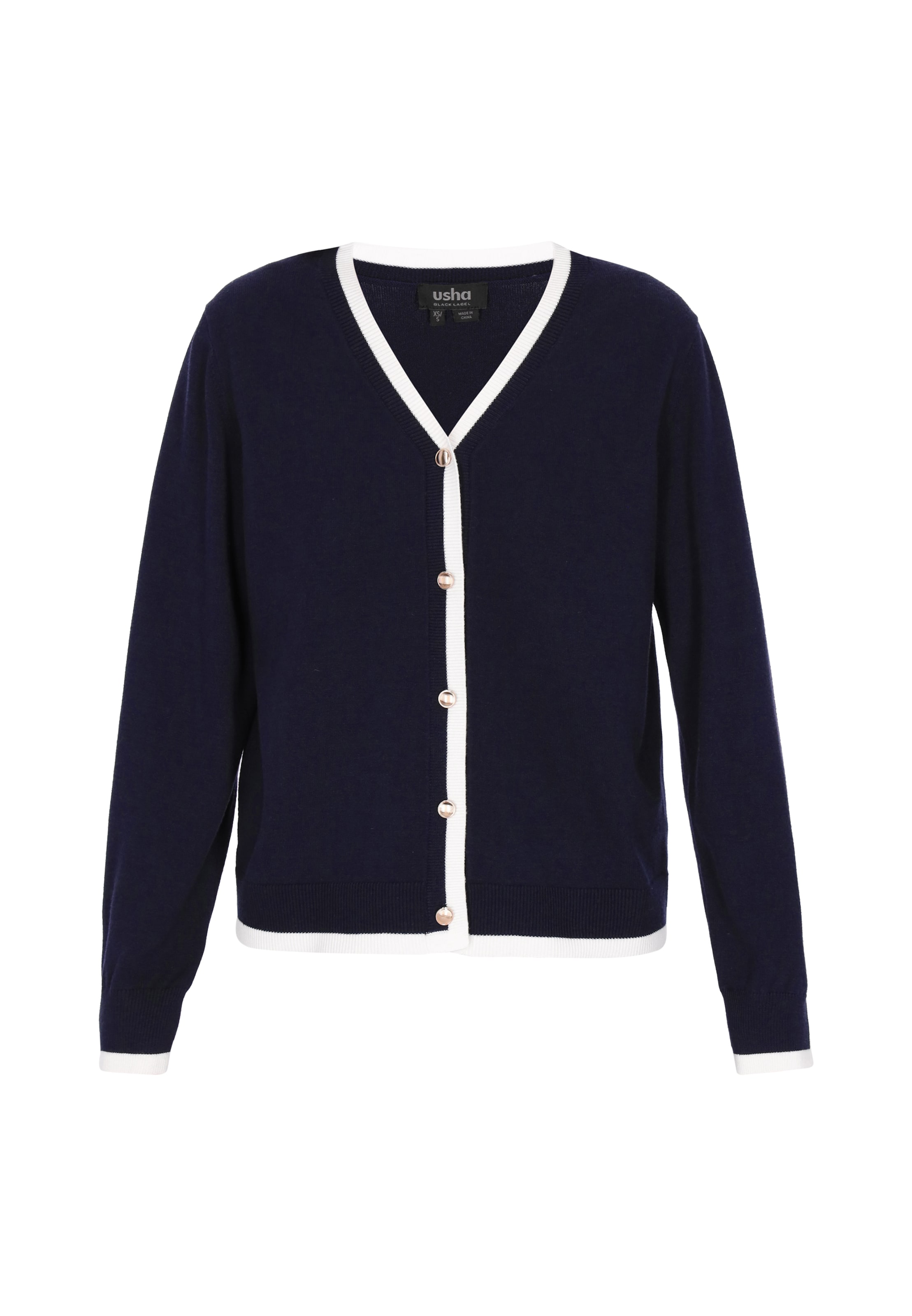 

Usha BLACK LABEL Вязаный кардиган в цвете navy