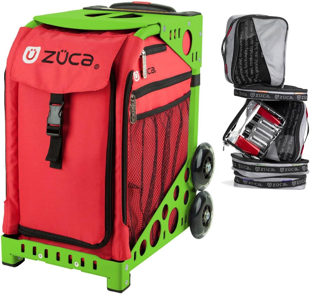 

Спортивная сумка-вкладыш Zuca "Chili", зеленая рама, мигающие колеса и набор с чехлом для флаера, Green, Зеленый, Спортивная сумка-вкладыш Zuca "Chili", зеленая рама, мигающие колеса и набор с чехлом для флаера, Green