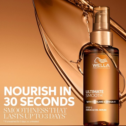 Professionals Ultimate Smooth Miracle Oil Serum - Масло для волос со скваланом Wella — фото 2