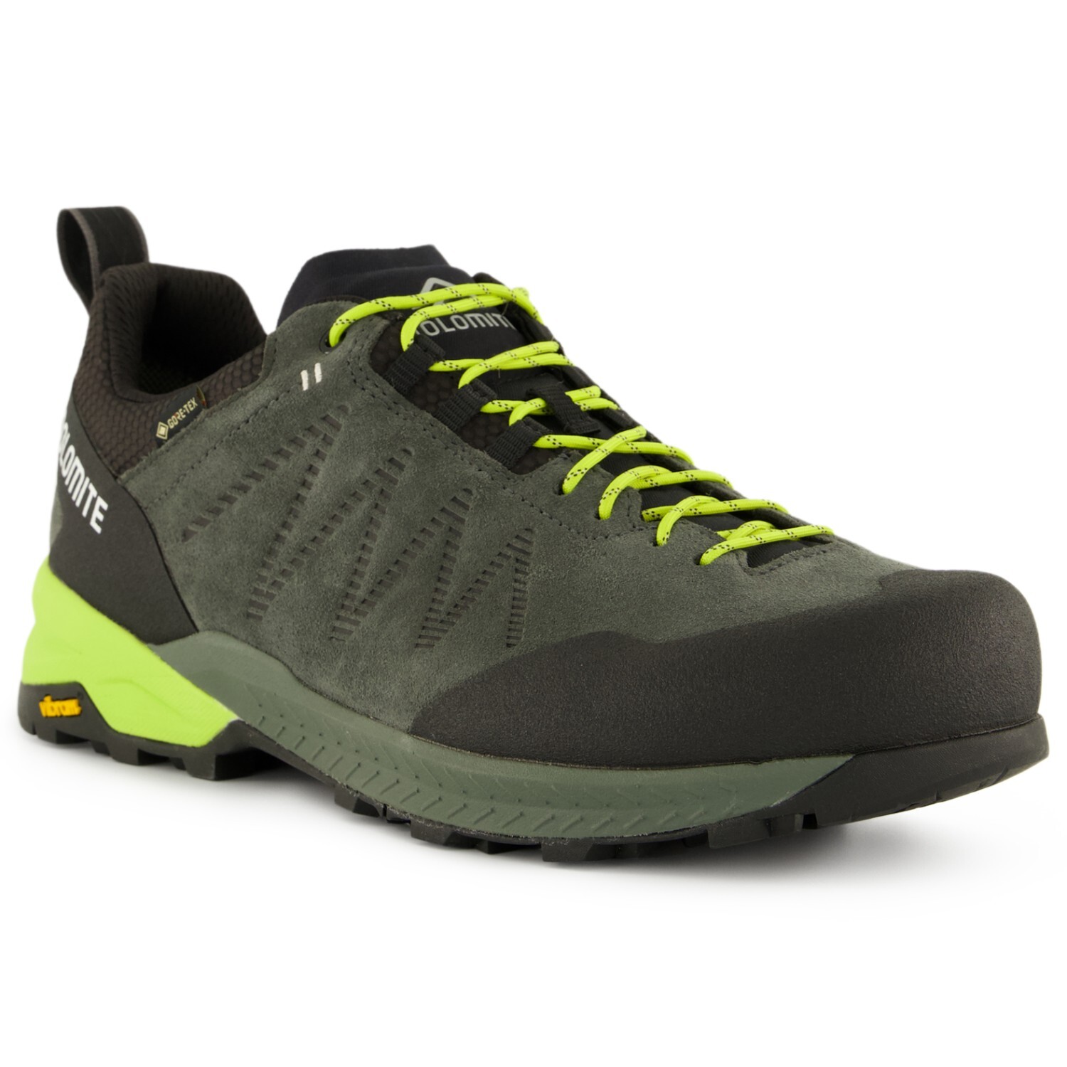 Мультиспортивная обувь Dolomite Crodarossa Leather GTX, цвет Silver Green/Lime Green — фото 2