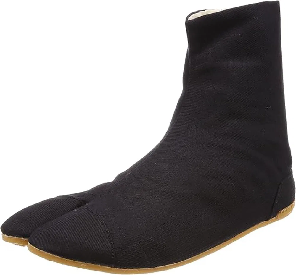 Кроссовки Rikio Ninja Tabi Low Top Comfort-Cushioned Black Jikatabi