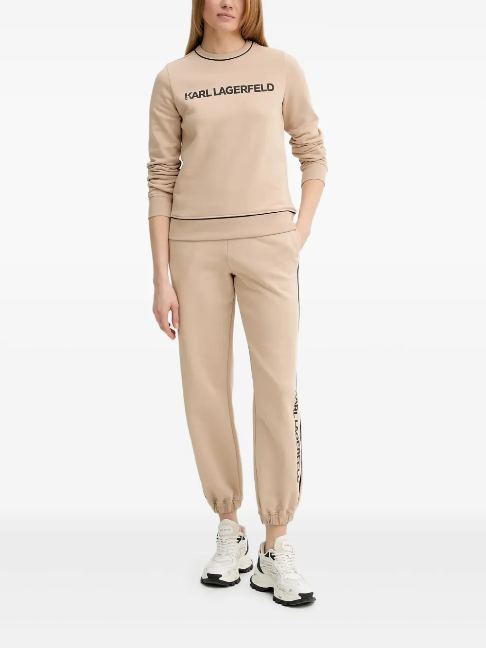 

Толстовка с круглым вырезом и принтом логотипа KARL LAGERFELD, нейтральный