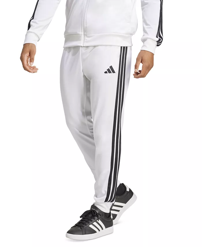 

Мужские классические сужающиеся спортивные брюки в полоску adidas, белый