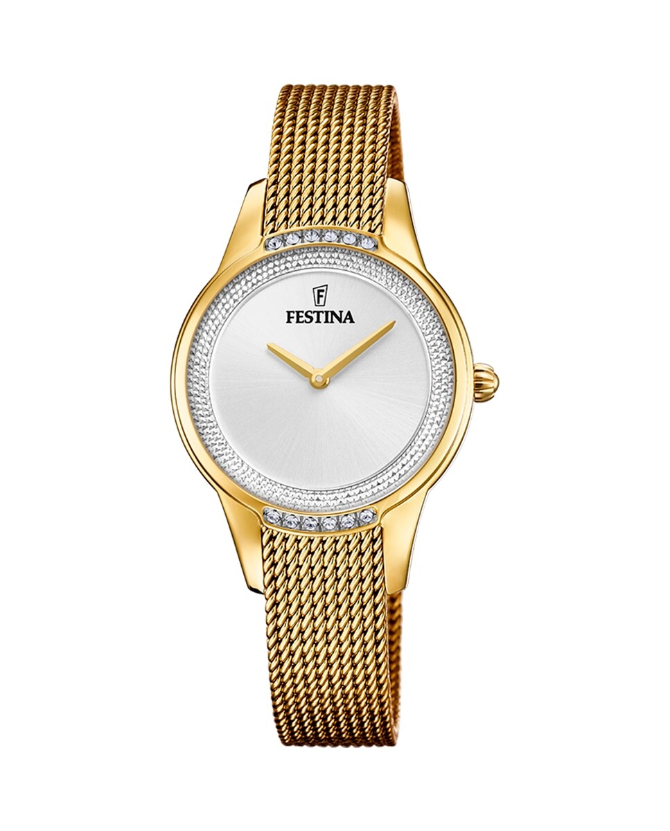 

F20495/1 Женские часы Mademoiselle из золотой стали Festina, золотой