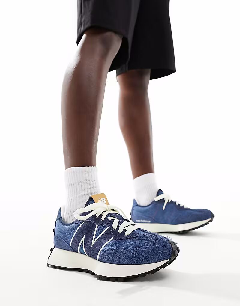 Кроссовки New Balance 327 синего цвета
