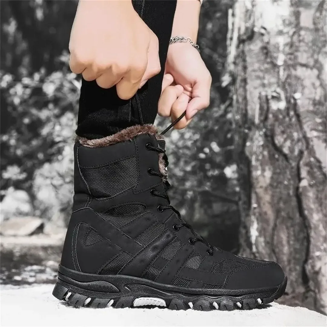 

Мужские зимние ботинки Suwequest с утеплителем, теплые снегоходные ботинки, шнурованные ботинки до щиколотки, мужские уличные мотоциклетные ботинки