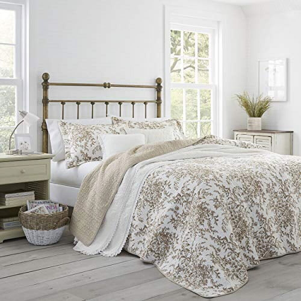 

Комплект постельного белья Laura Ashley Home Bedford Collection King, кофейный
