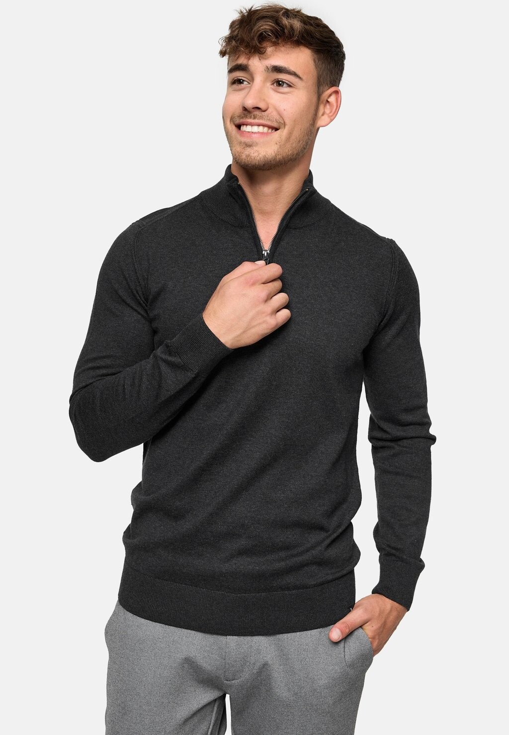

Вязаный свитер GORE INDICODE JEANS, цвет charcoal mix