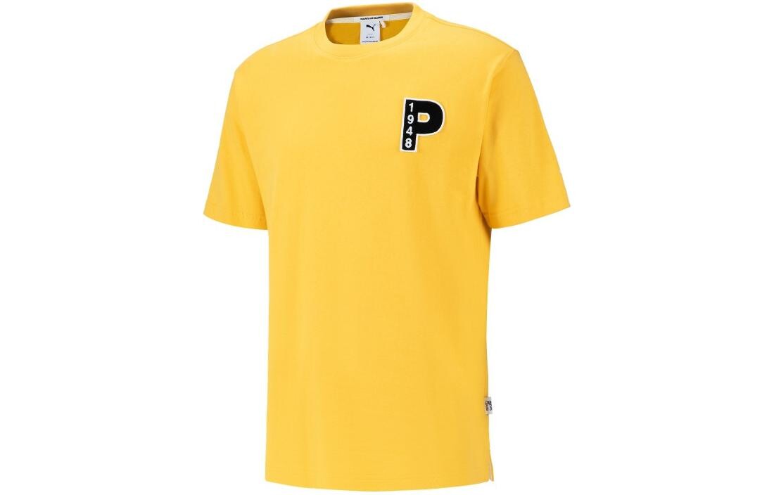 

Футболка унисекс горчичного цвета Puma, цвет Mustard color