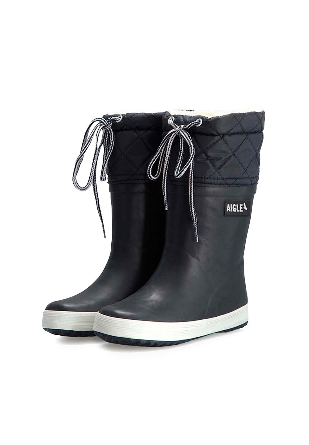 Сапоги резиновые Giboulee Unisex Aigle, цвет marine/blanc — фото 2