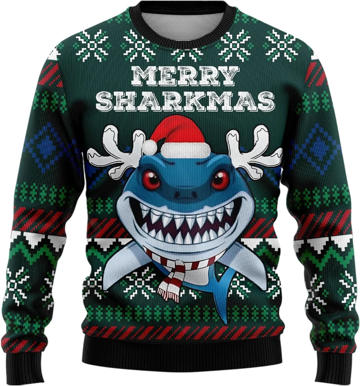 

Свитер Shark Christmas для женщин V-DECORPARKS