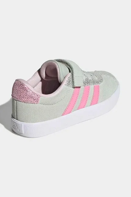 Кроссовки детские VL COURT 3.0 Adidas, бирюзовый — фото 3