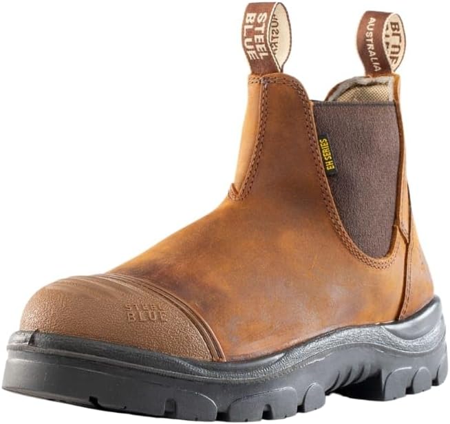 Мужские ботинки Steel Blue Hobart с защитным носком и стальным мыском Steel Blue 100% Comfort, коричневый — фото 3