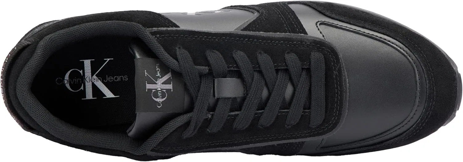 Мужские кроссовки Calvin Klein Toothy Irregular Lines Ym0ym00624 для бега Calvin Klein Jeans, Black Triple Black — фото 4