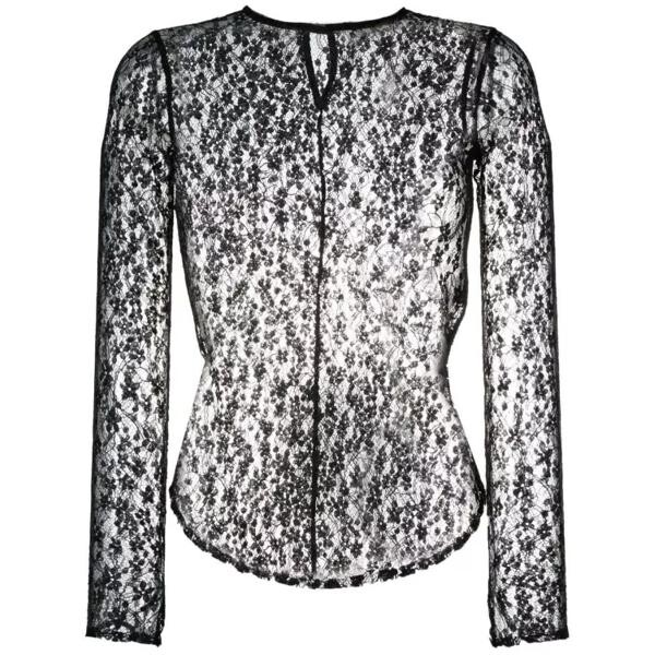

Футболка long-sleeved lace top Isabel Marant, черный