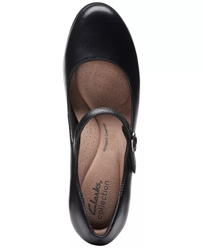 Женские платформенные туфли-лодочки Bayla Nora Mary Jane Clarks, черный — фото 4