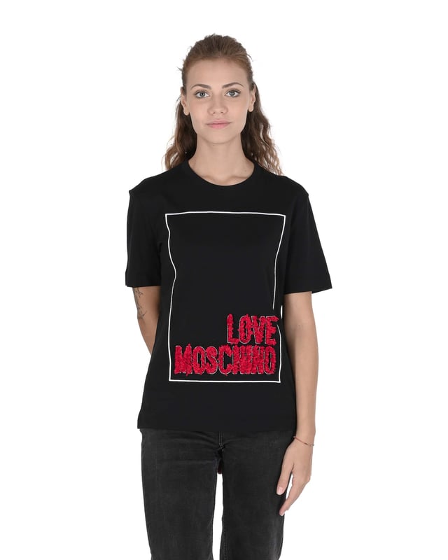 

Женская футболка Love Moschino, черный