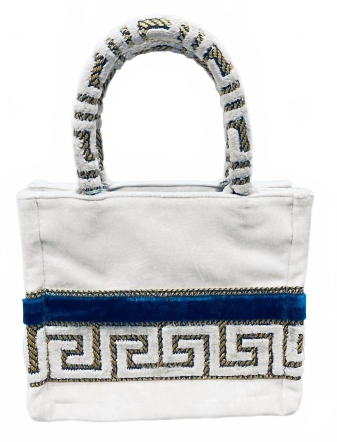 

Iosifina stars Женская мини-сумка-тоут Olympia, сине-серебристая