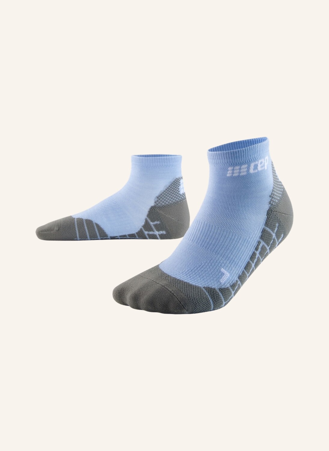 

Треккинговые носки light merino low cut с компрессией cep, светло-голубой