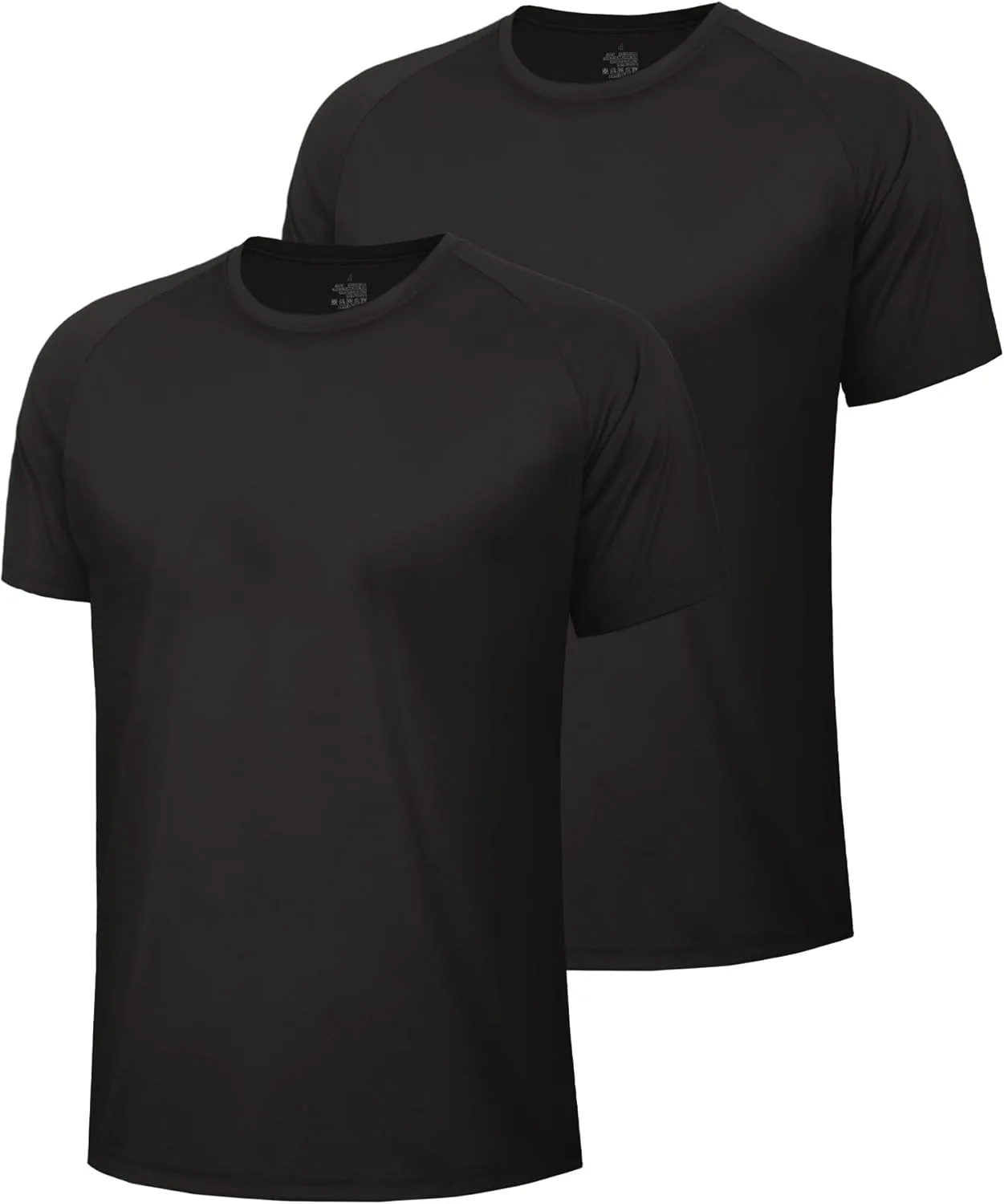 

Футболка мужская для тренировок Black Quick Dry Moisture Wicking с коротким рукавом BOOJO