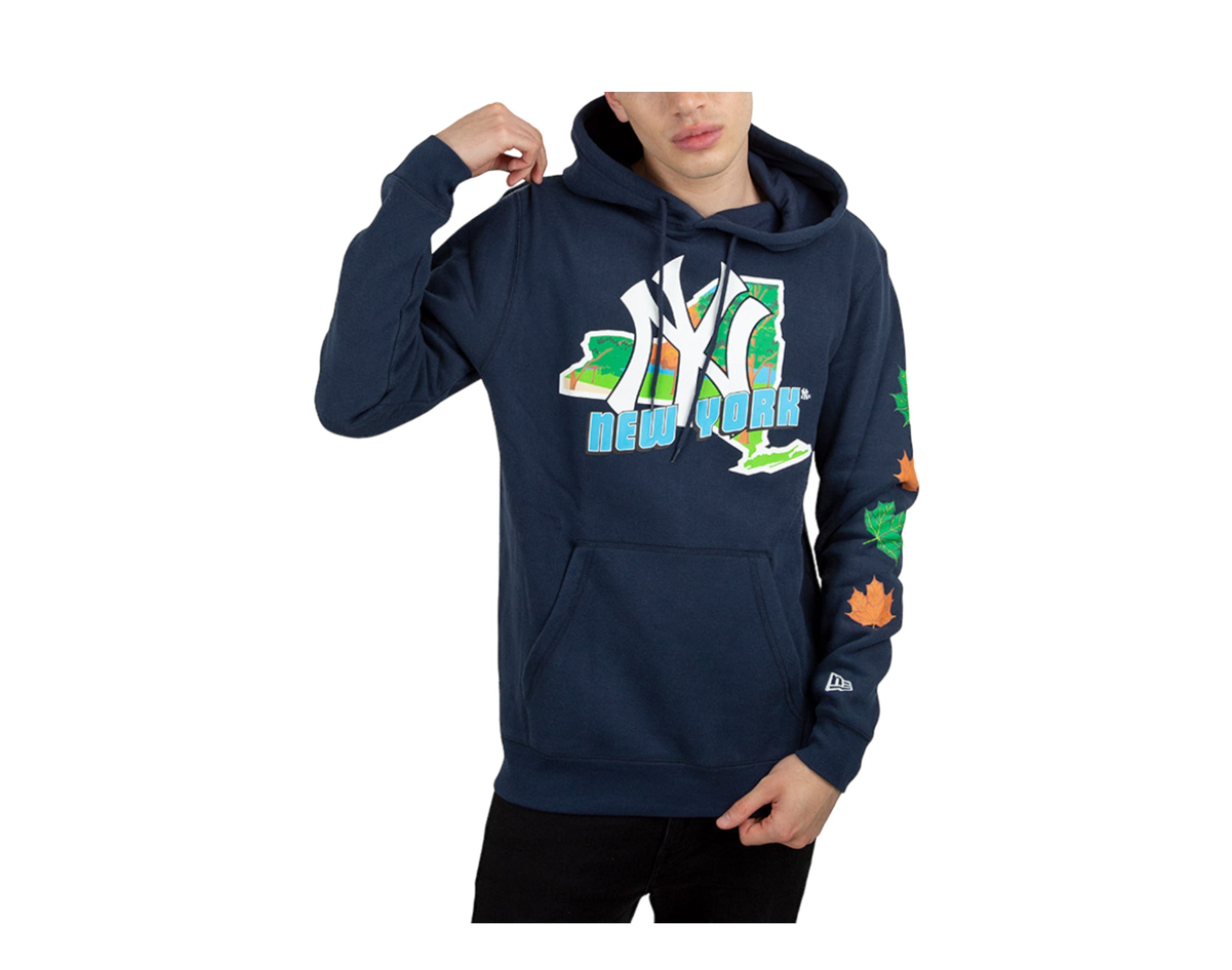 

Мужская толстовка с капюшоном New Era New York Yankees Stateview темно-синего цвета 60297274