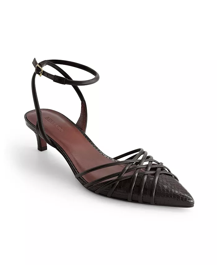 Бернардо Minu Туфли-лодочки на низком каблуке Bernardo Footwear, черный — фото 3