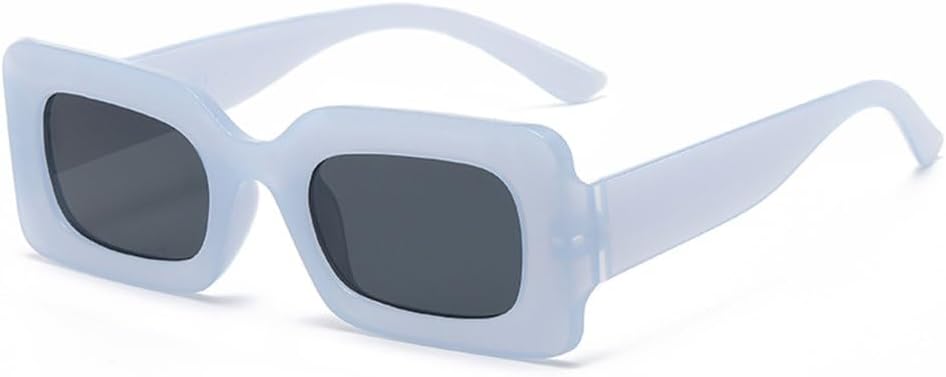 

Солнцезащитные очки в прямоугольной оправе розового цвета, модель 2027, в стиле ретро-панк, летние солнцезащитные очки для женщин, защита от ультрафиолета UV400 MTZJH, Blue Grey