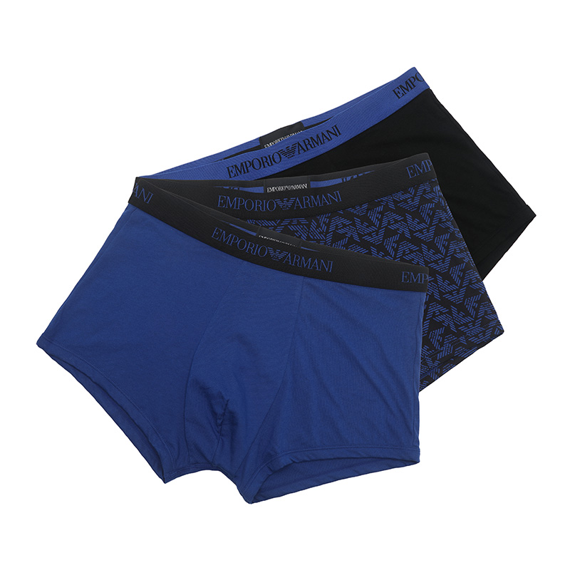 

Мужские боксеры EMPORIO ARMANI, 3 Pack (Blue+Black+Blue Black)