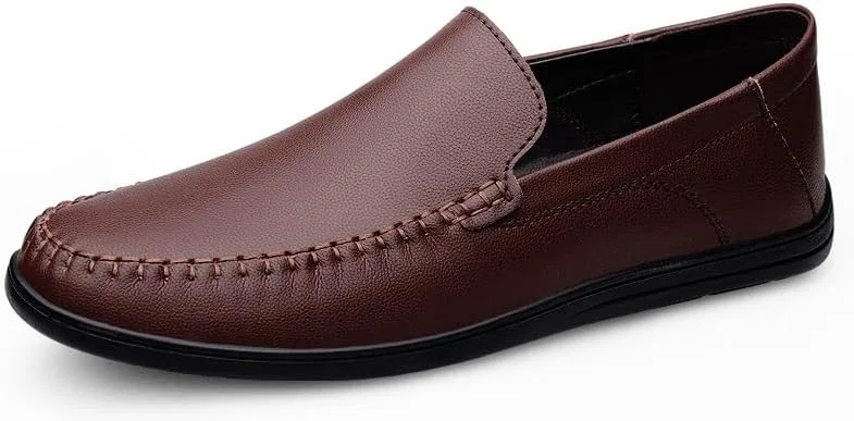 Лоферы из искусственной кожи, Classic, коричневый SayfuR — фото 3