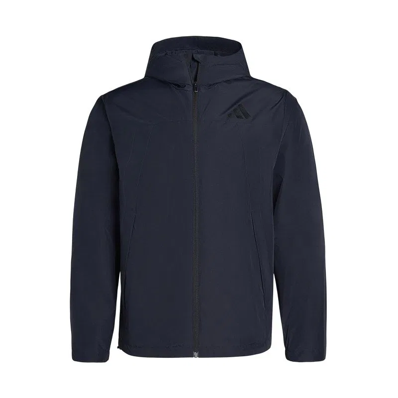 Куртка мужская Dark Navy Blue с капюшоном, умеренная Adidas