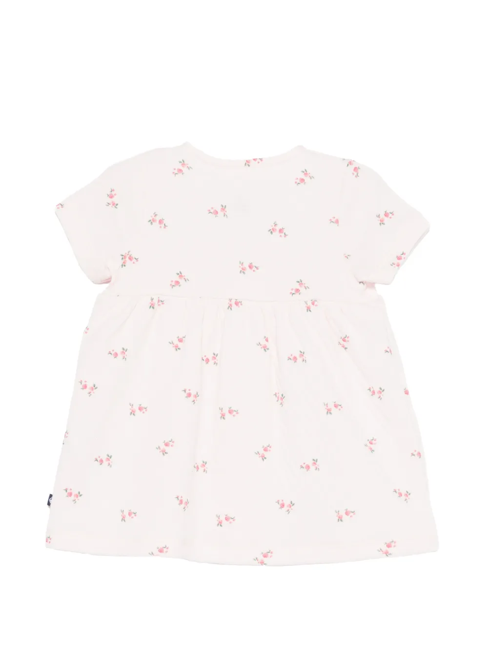 Платье с цветочным принтом и короткими рукавами Petit Bateau, розовый — фото 2