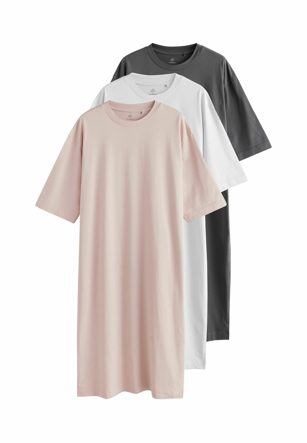 

Платье из джерси 3 PACK SHORT SLEEVE HEAVYWEIGHT THE SET, розовый