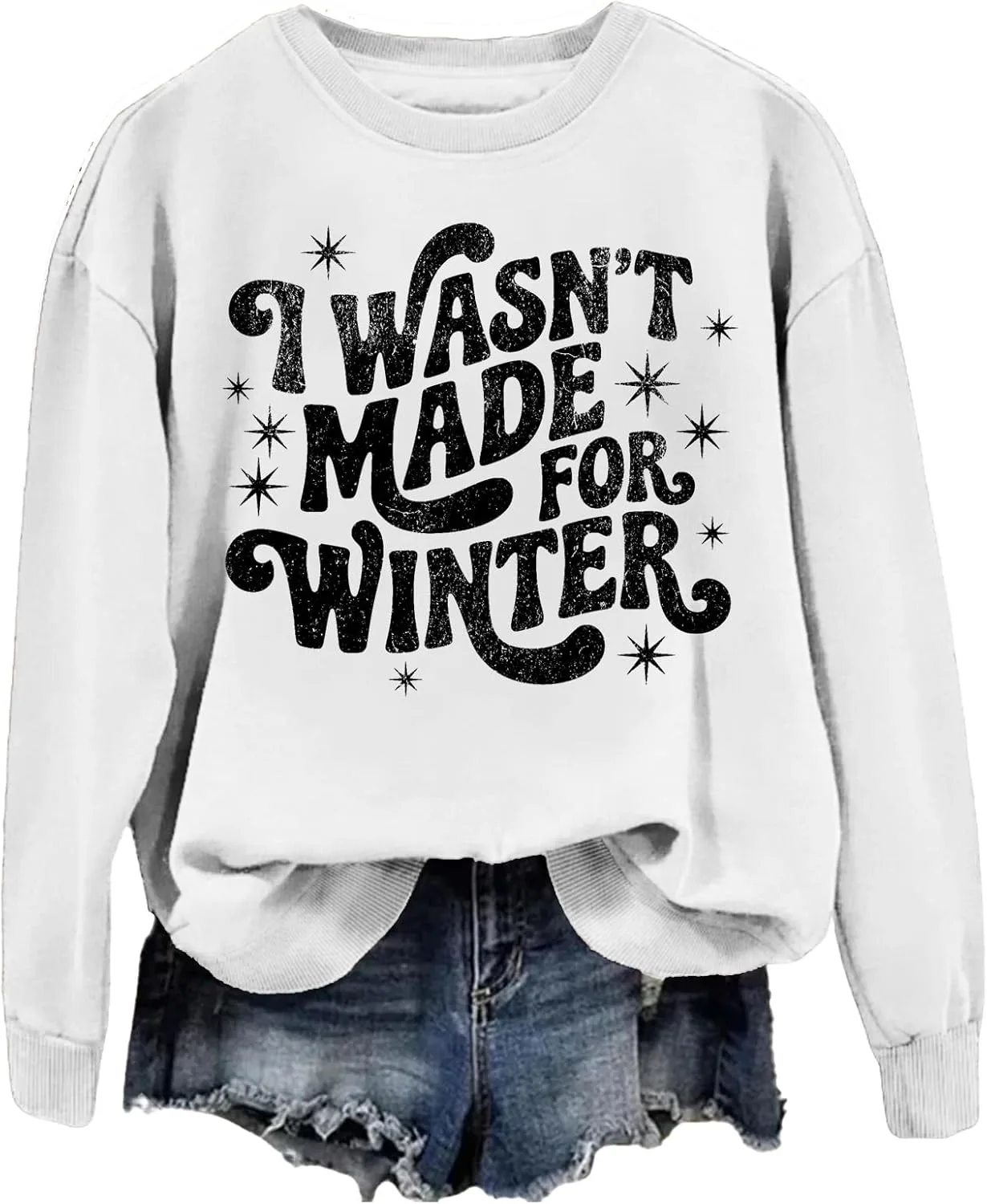 

Толстовка с капюшоном "I Wasn't Made for Winter", уютный зимний худи для женщин и мужчин SIMJEW