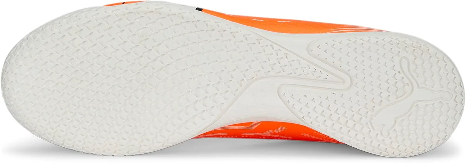 Мужские футбольные кроссовки Puma Ultra Play для игры в помещении, оранжевый/белый/синий — фото 3